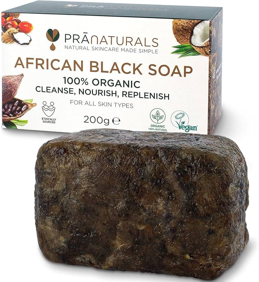 Schwarze Seife aus Ghana 200g - Salute & Benessere - Marseille