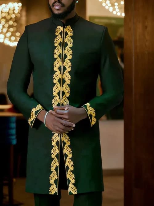 Boubou Homme Brodé - Moda & Tessuti - Marseille